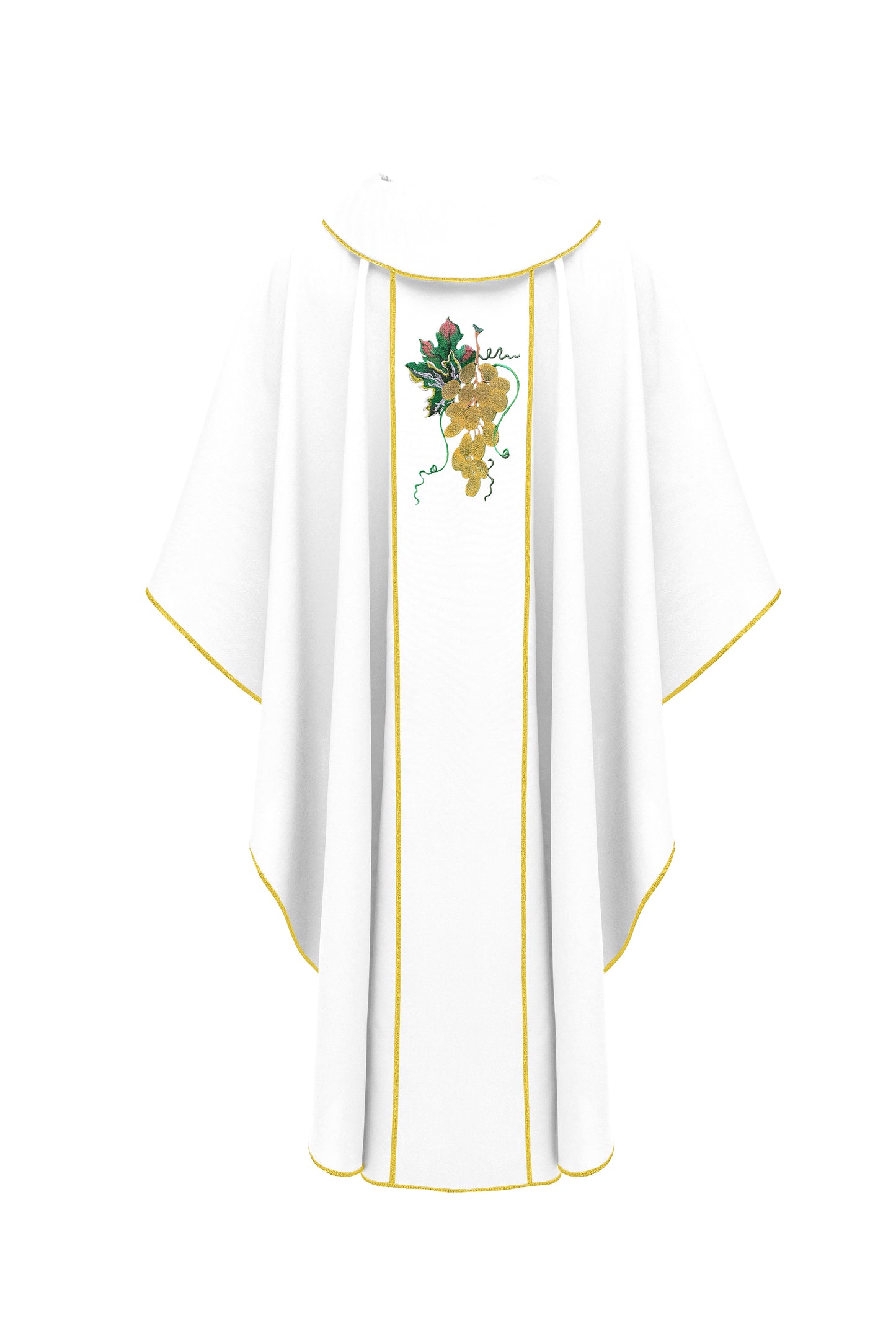 White Chasuble with Vine Embroidery