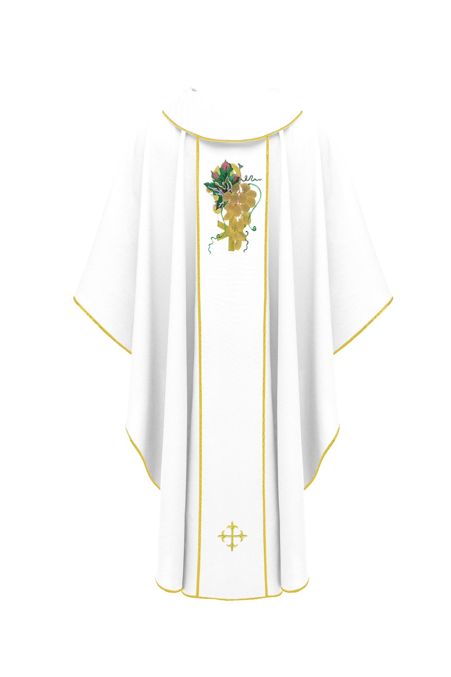 White Chasuble with Grapes and Cross