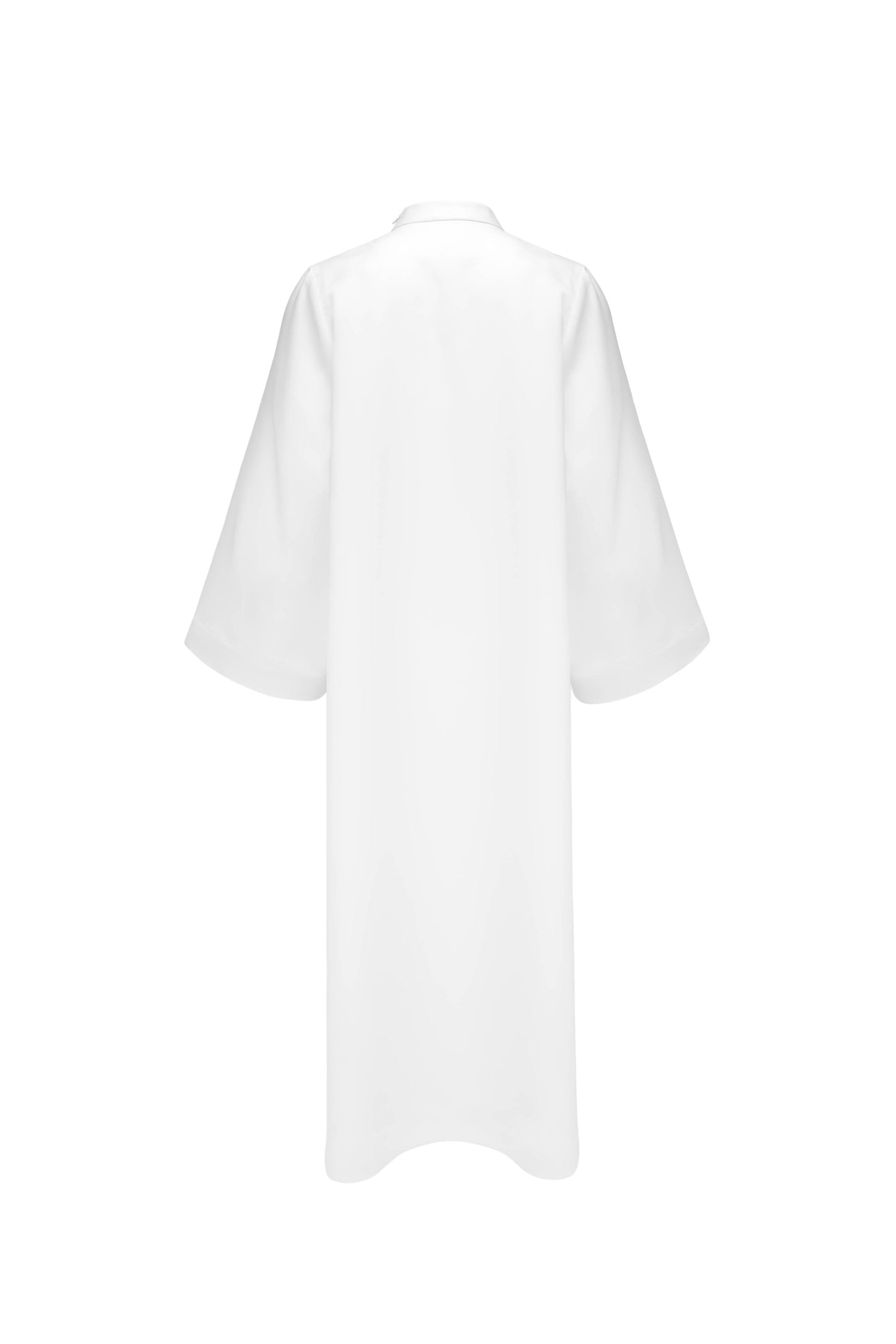 Premium White Clergy Alb with Collar