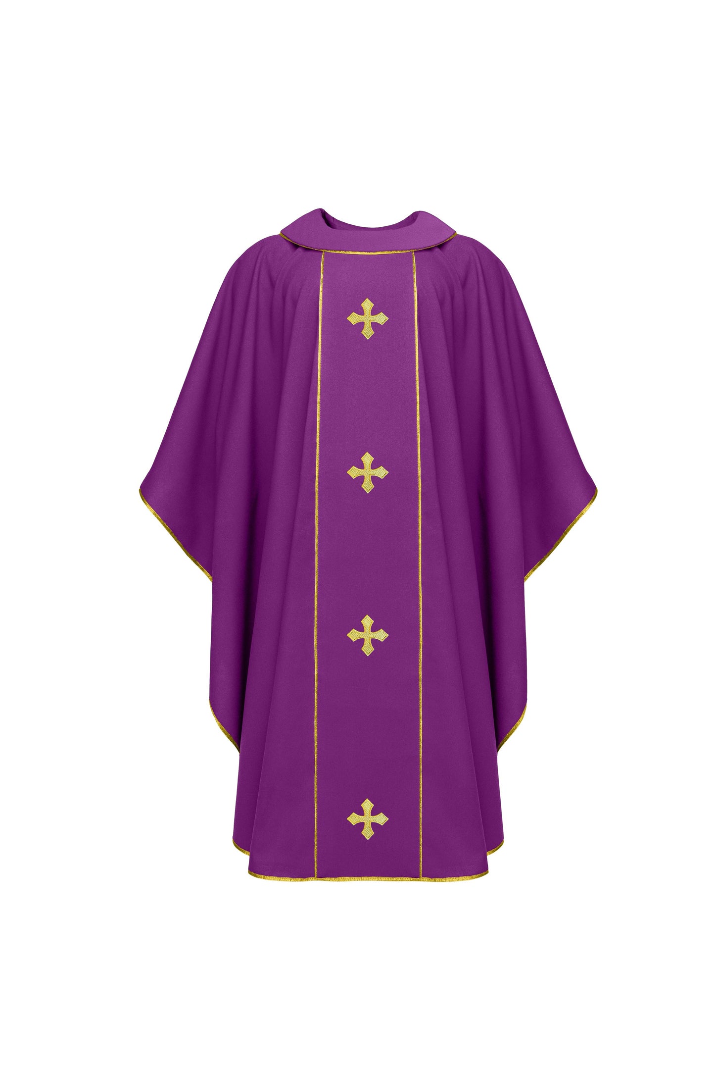 Purple Chasuble with Gold Crosses