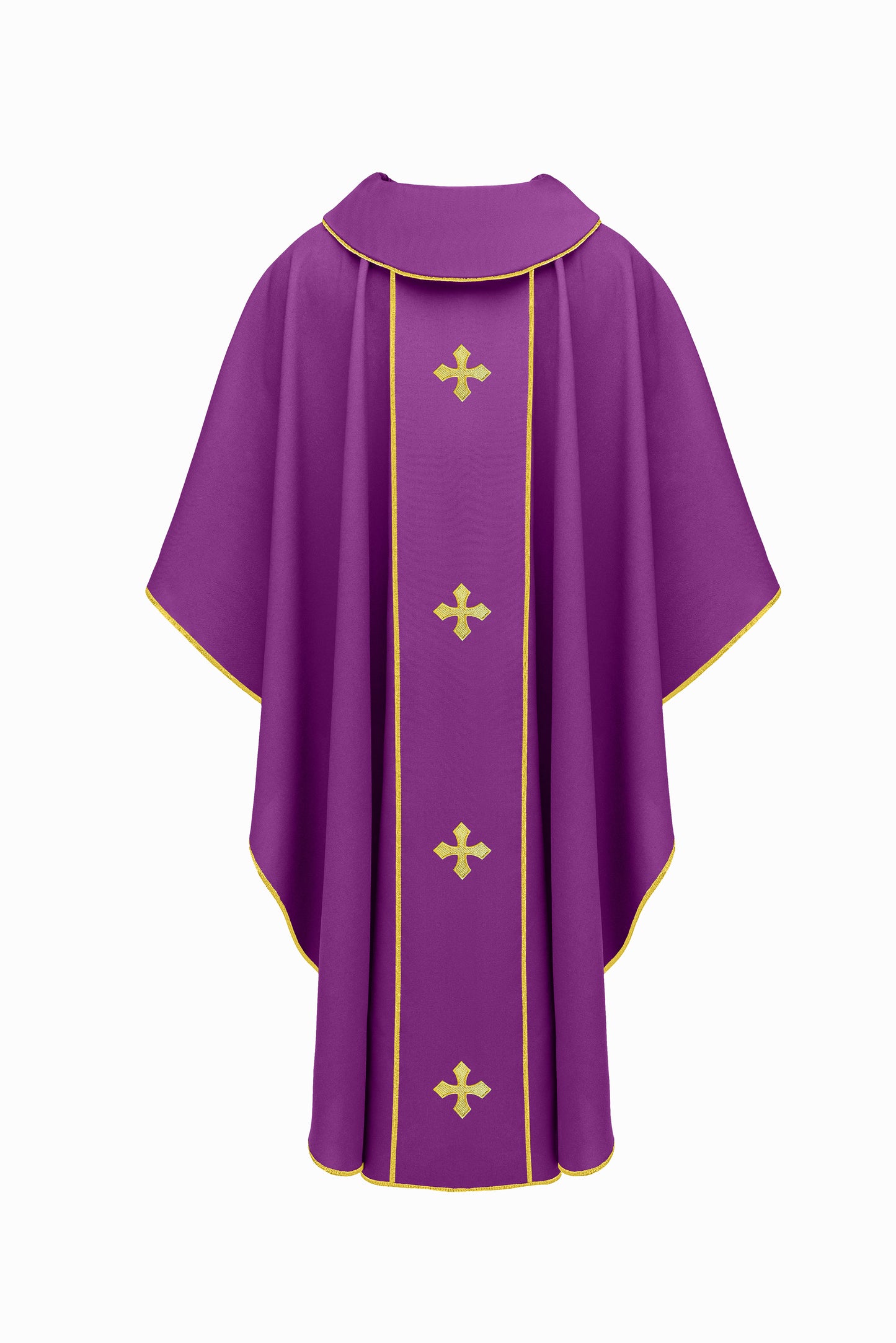 Purple Chasuble with Gold Crosses