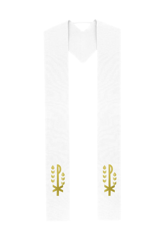 White Stole with Chi Rho