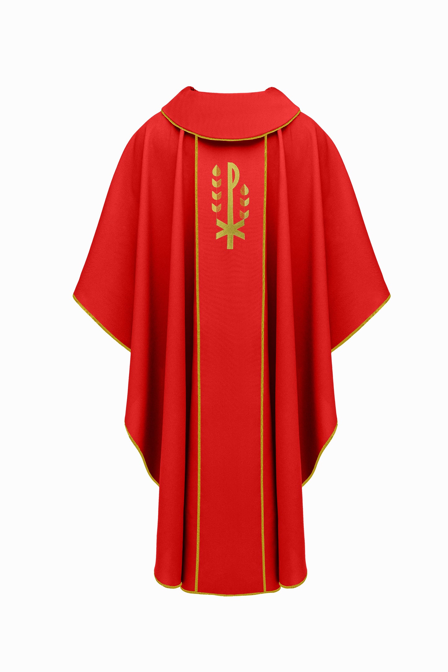 Red Chasuble with Gold Chi-Rho