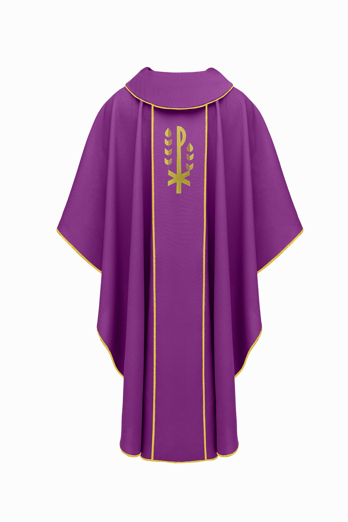 Purple Chasuble with Gold Chi-Rho