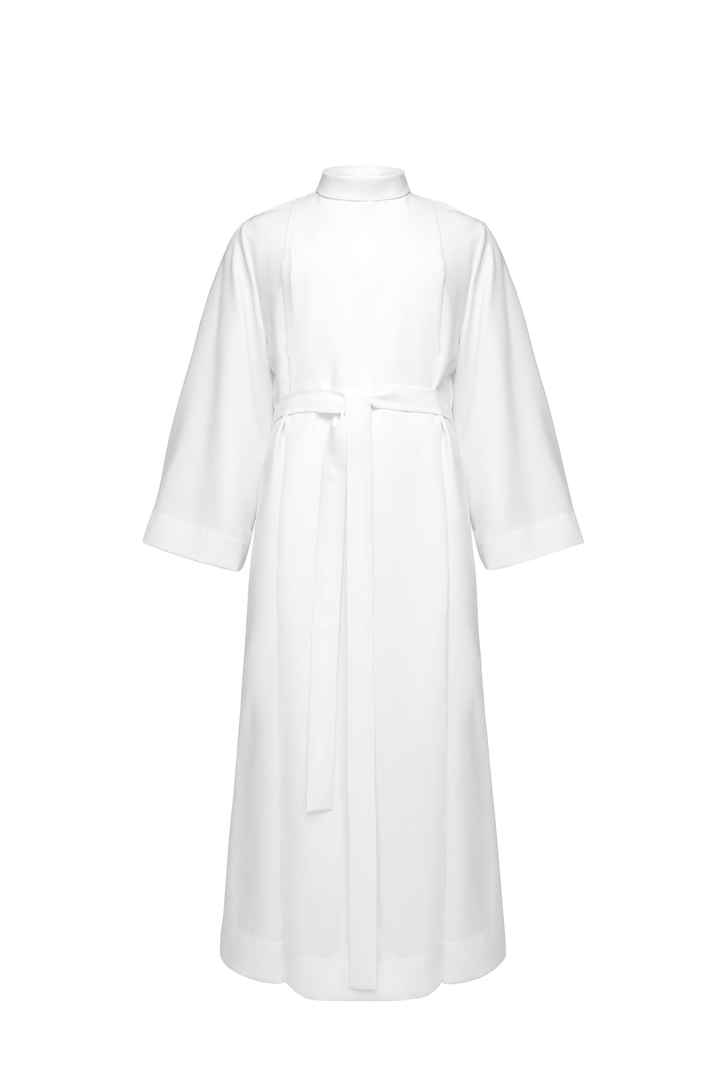 Premium White Clergy Alb With White Belt