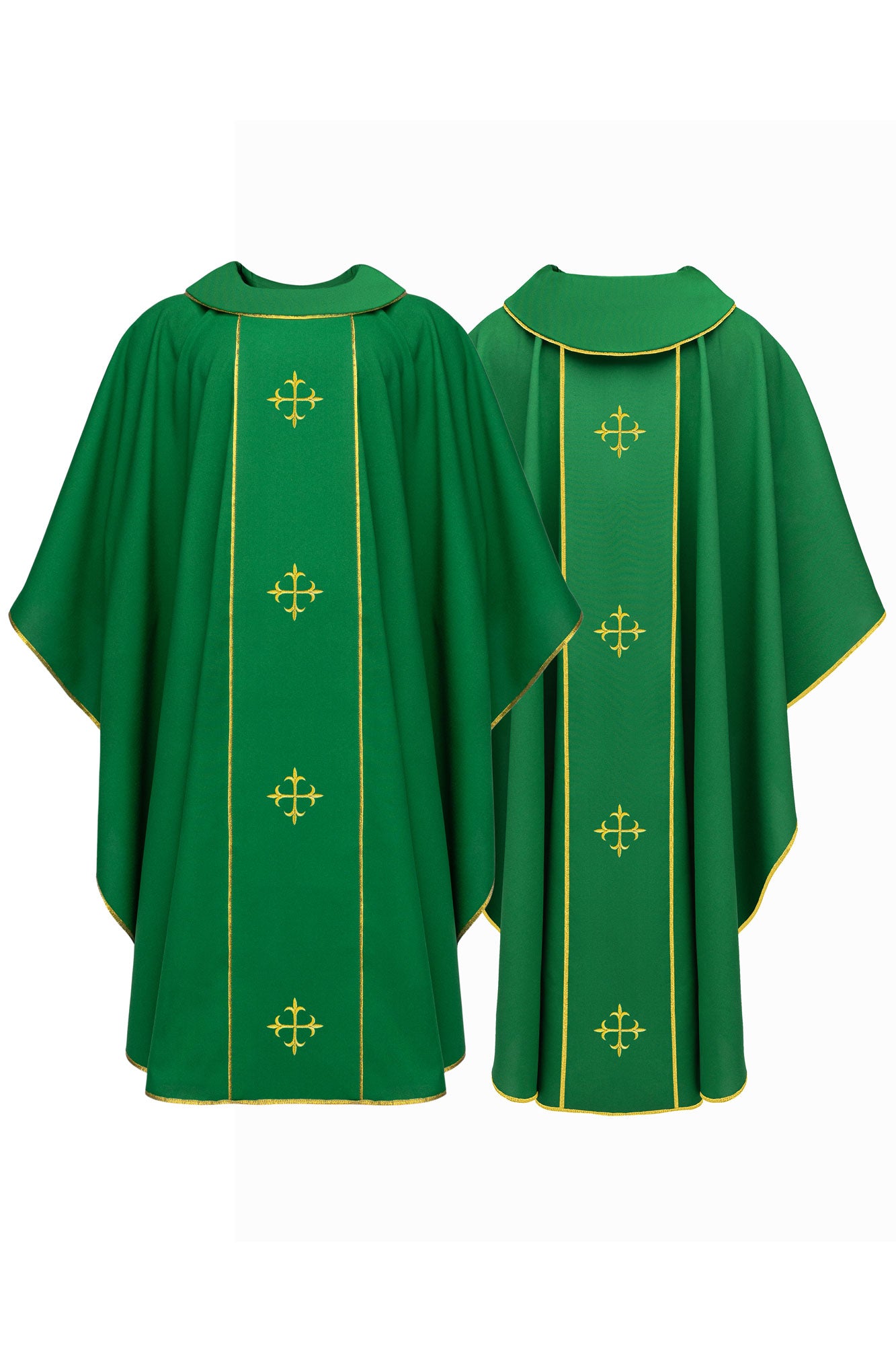 Chasuble with Elegant Gold Crosses