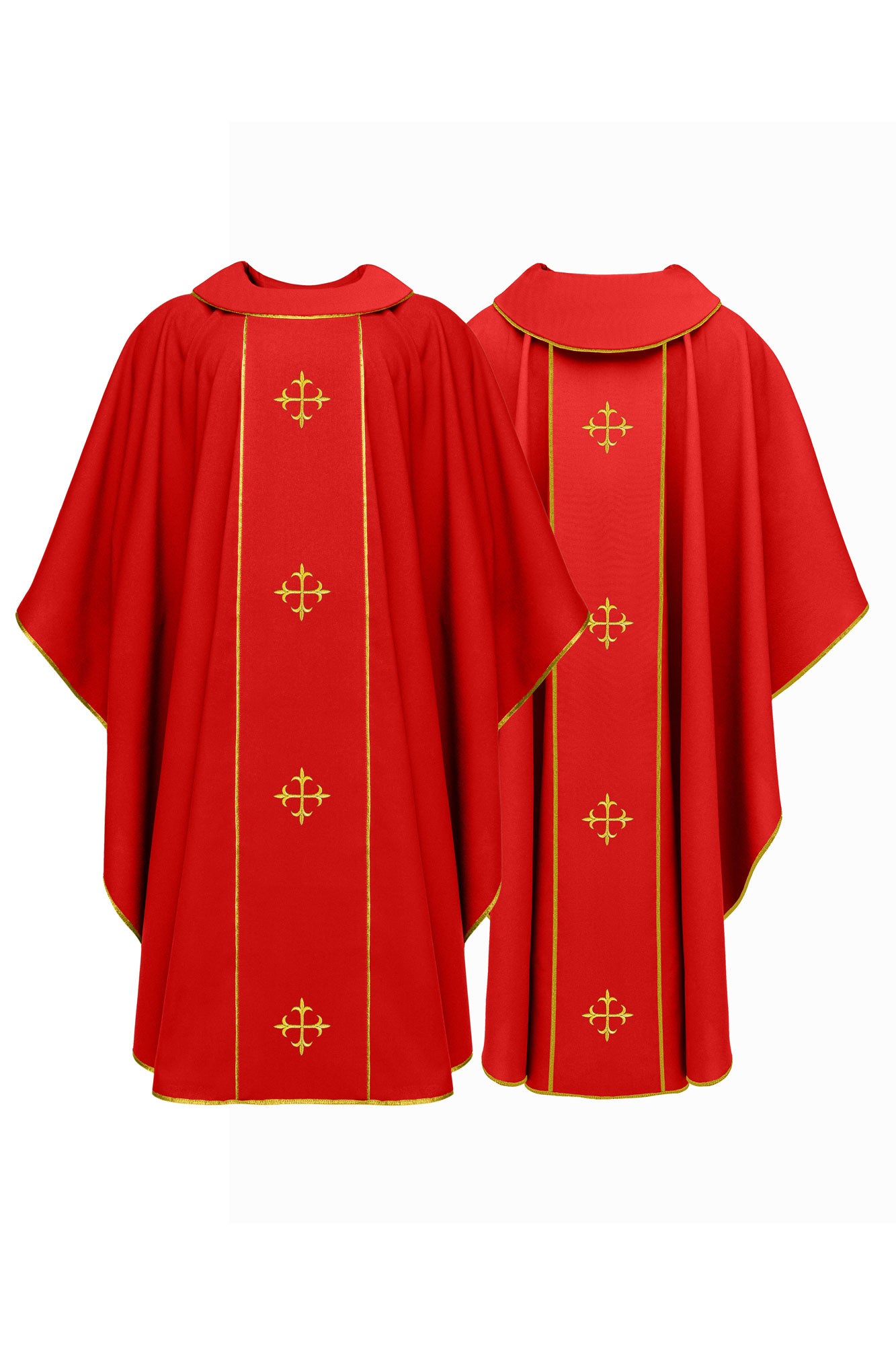 Chasuble with Elegant Gold Crosses