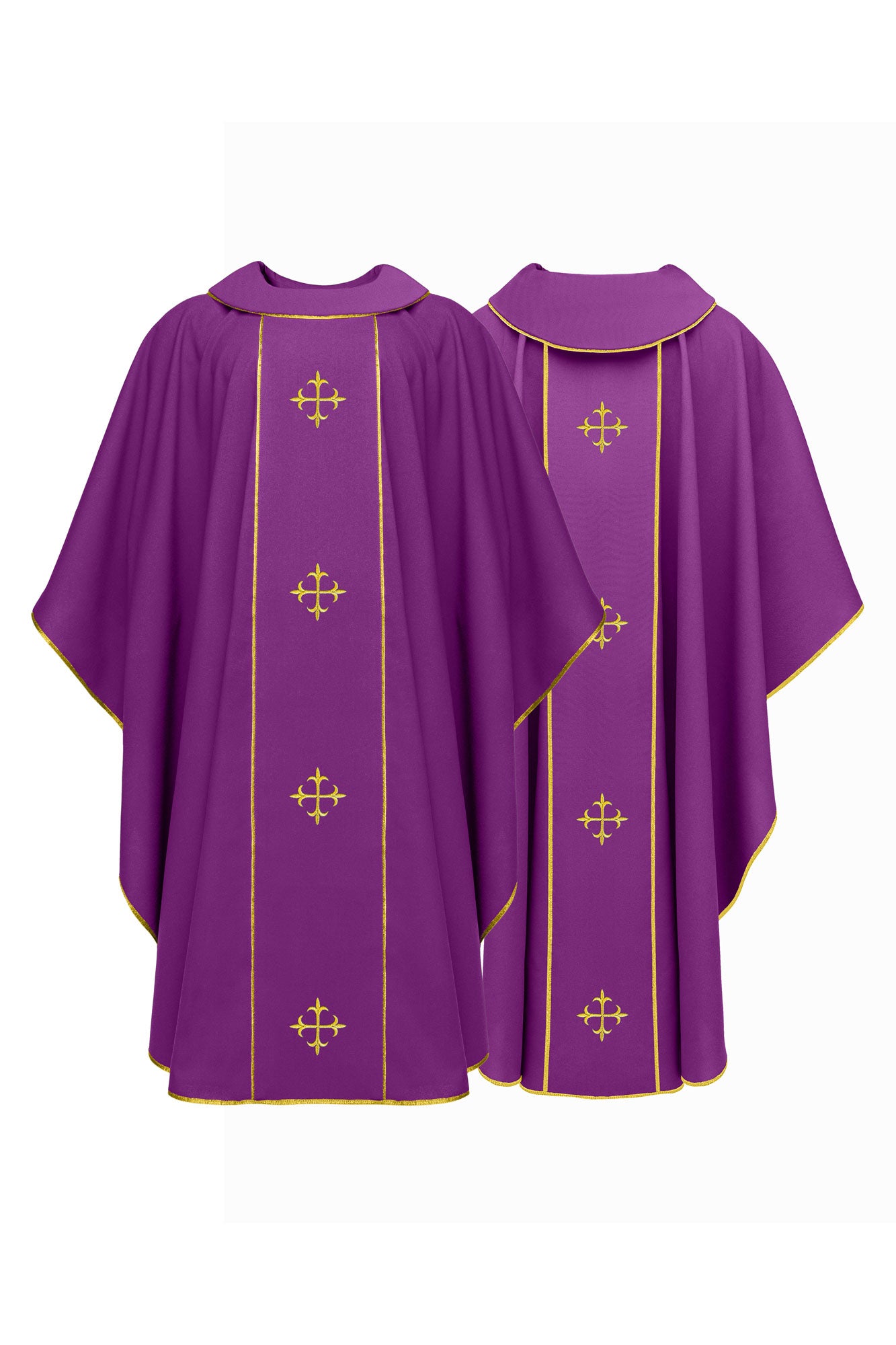 Chasuble with Elegant Gold Crosses