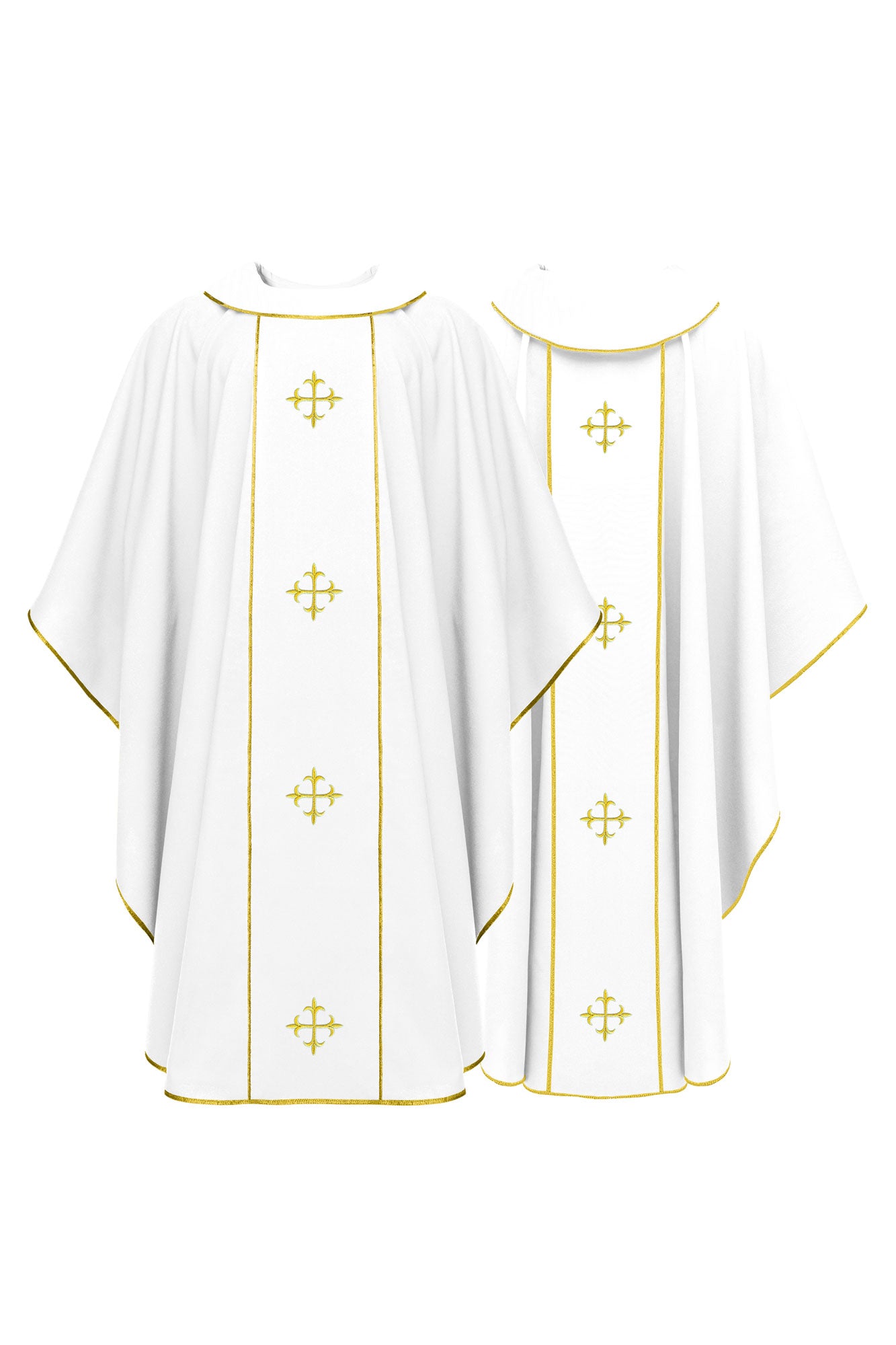 Chasuble with Elegant Gold Crosses