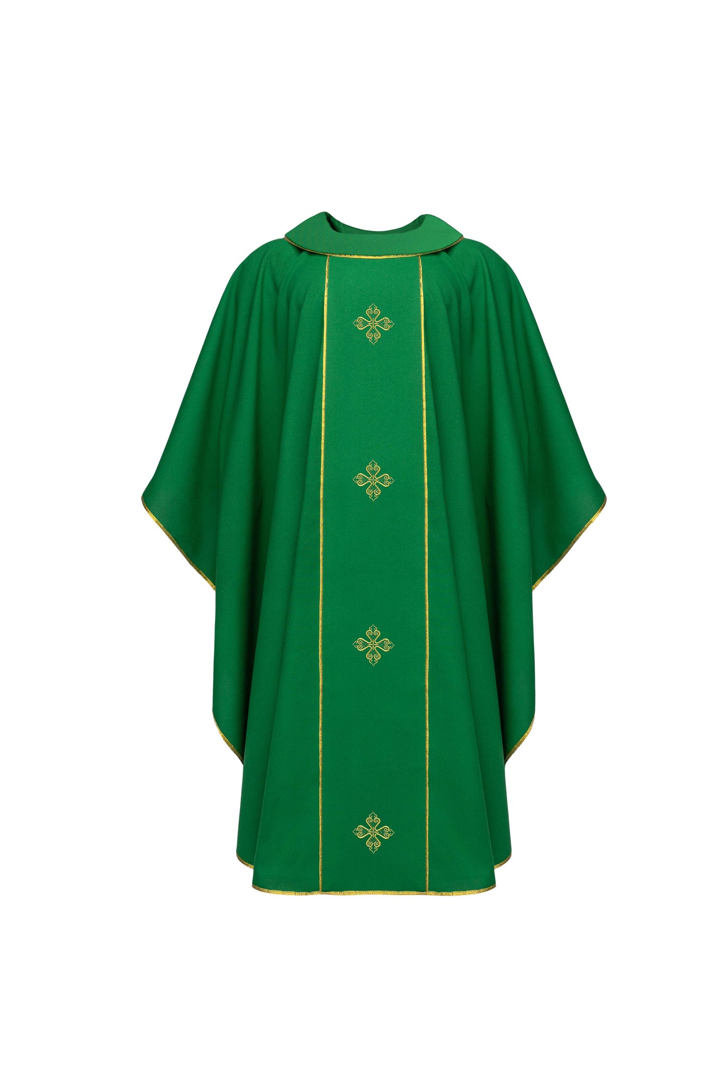 Green Chasuble with Gold Crosses