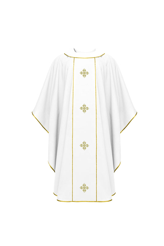 Chasuble with Ornate Gold Crosses